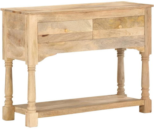 Cantilever cabinet 100 × 35 × 76 cm solid mangrove wood - Cabinet - Main image
