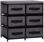 Storage cabinet with 6 drawers 55 × 29 × 55 cm grey steel - Cabinet