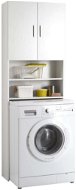 FMD Cabinet above washing machine with storage space white - Bathroom Cabinet
