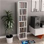 CD cabinet white high gloss 21 × 20 × 88 cm chipboard - Cabinet