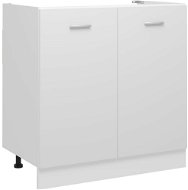 Skříňka pod dřez bílá 80 × 46 × 81,5 cm dřevotříska - Kuchyňská skříňka