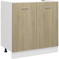 Cabinet under the sink sonoma oak 80 × 46 × 81,5 cm chipboard - Cupboard