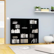 CD cabinet black with high gloss 102x23x89,5 cm chipboard - Cabinet