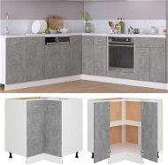 Lower corner cabinet concrete grey 75,5x75,5x80,5 chipboard - Cupboard