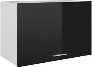 Horní skříňka černá vysoký lesk 60 × 31 × 40 cm dřevotříska - Kuchyňská skříňka