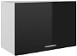 Top cabinet black high gloss 60 × 31 × 40 cm chipboard - Cupboard