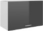 Top cabinet grey high gloss 60 × 31 × 40 cm chipboard - Cupboard