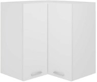 Horná rohová skrinka biela 57 × 57 × 60 cm drevotrieska - Kuchynská skrinka