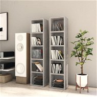 CD cabinets 2 pcs concrete grey 21 × 16 × 93,5 cm chipboard - Cabinet