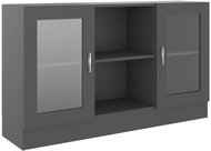 Glass cabinet grey 120 × 30,5 × 70 cm chipboard - Wardrobe