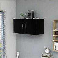 Wall cabinet black 80 × 39 × 40 cm chipboard - Cabinet