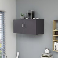 Wall cabinet grey 80 × 39 × 40 cm chipboard - Cabinet