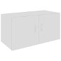 Wall cabinet white with high gloss 80x39x40 cm chipboard - Cabinet