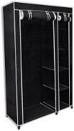 Skladacia skrinka čierna, 110 × 45 × 175 cm - Šatníková skriňa