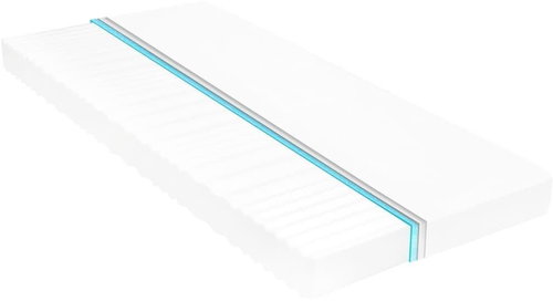 Mattress 120 × 200 cm 7 zones PU foam 10 cm H2 H3 - Mattress - Main image