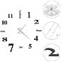 3D Wall Clock with Modern Design 100cm XXL Black - Wall Clock
