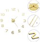3D Nástenné hodiny s moderným dizajnom 100 cm XXL zlaté - Nástenné hodiny
