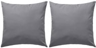 Outdoor cushions 2 pcs 60 × 60 cm grey - Pillow