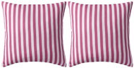 Outdoor cushions 2 pcs striped 45x45 cm pink - Pillow