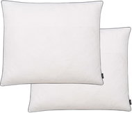 Pillows 2 pcs down feather filling 70x60 cm white - Pillow