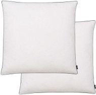 Pillows 2 pcs down feather filling 80x80 cm white - Pillow