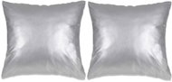 Pillow set 2 pcs PU, 60 × 60 cm, silver - Pillow