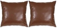 Pillow set 2 pcs PU, 60 × 60 cm, brown - Pillow