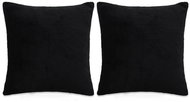 Pillow set 2 pcs velour, 45 × 45 cm, black - Pillow