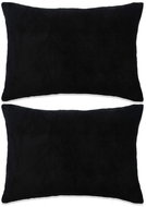 Pillow set 2 pcs velour, 40 × 60 cm, black - Pillow