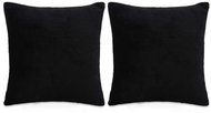 Pillow set 2 pcs velour, 60 × 60 cm, black - Pillow