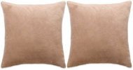 Pillow set 2 pcs velour, 45 × 45 cm, beige - Pillow