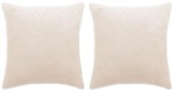 Pillow set 2 pcs velour 45 × 45 cm greyish - Pillow