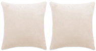 Pillow set 2 pcs velour 45 × 45 cm greyish - Pillow