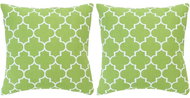 Printed pillows 2 pcs green 40 × 40 cm cotton - Pillow
