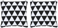 Printed pillows 2 pcs black and white 40 × 40 cm cotton - Pillow
