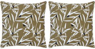 Printed cushions 2 pcs taupe 40 × 40 cm cotton - Pillow