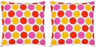 Printed pillows 2 pcs multicoloured 40 × 40 cm cotton - Pillow