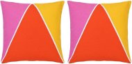 Printed pillows 2 pcs multicoloured 40 × 40 cm cotton - Pillow