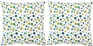 Printed pillows 2 pcs green 40 × 40 cm cotton - Pillow