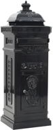 Column mailbox in vintage style rustproof black - Mailbox