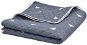 Blanket dark blue 220 × 240 cm quilted ultrasonic textile - Blanket