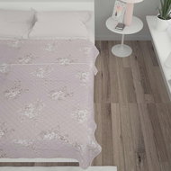 Blanket taupe 230 × 260 cm quilted ultrasonic textile - Duvet 