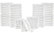 Guest towel set 50 pcs cotton 350 g\m2 30 × 50 cm white - Towel