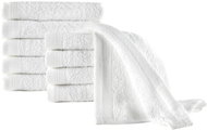 Guest towels 10 pcs cotton 450 g\m2 30 × 50 cm white - Towel