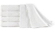 Towels 5 pcs cotton 450 g\m2 50 × 100 cm white - Towel