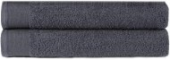 Towels 2 pcs cotton 450 g\m2 50 × 100 cm anthracite - Towel