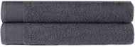 Towels 2 pcs cotton 450 g\m2 50 × 100 cm anthracite - Towel