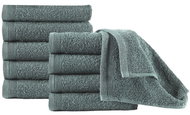Guest towels 10 pcs cotton 450 g\m2 30 × 50 cm green - Towel