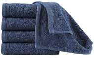 Towels 5 pcs cotton 450 g\m2 50 × 100 cm navy blue - Towel