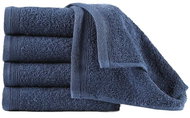 Towels 5 pcs cotton 450 g\m2 50 × 100 cm navy blue - Towel
